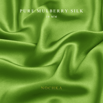 Lime 100% Pure Mulberry Silk Fabric 19mm Cut - to - Size Silk Fabric - NOCHKA
