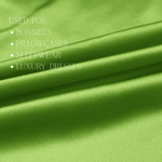 Lime 100% Pure Mulberry Silk Fabric 19mm Cut - to - Size Silk Fabric - NOCHKA
