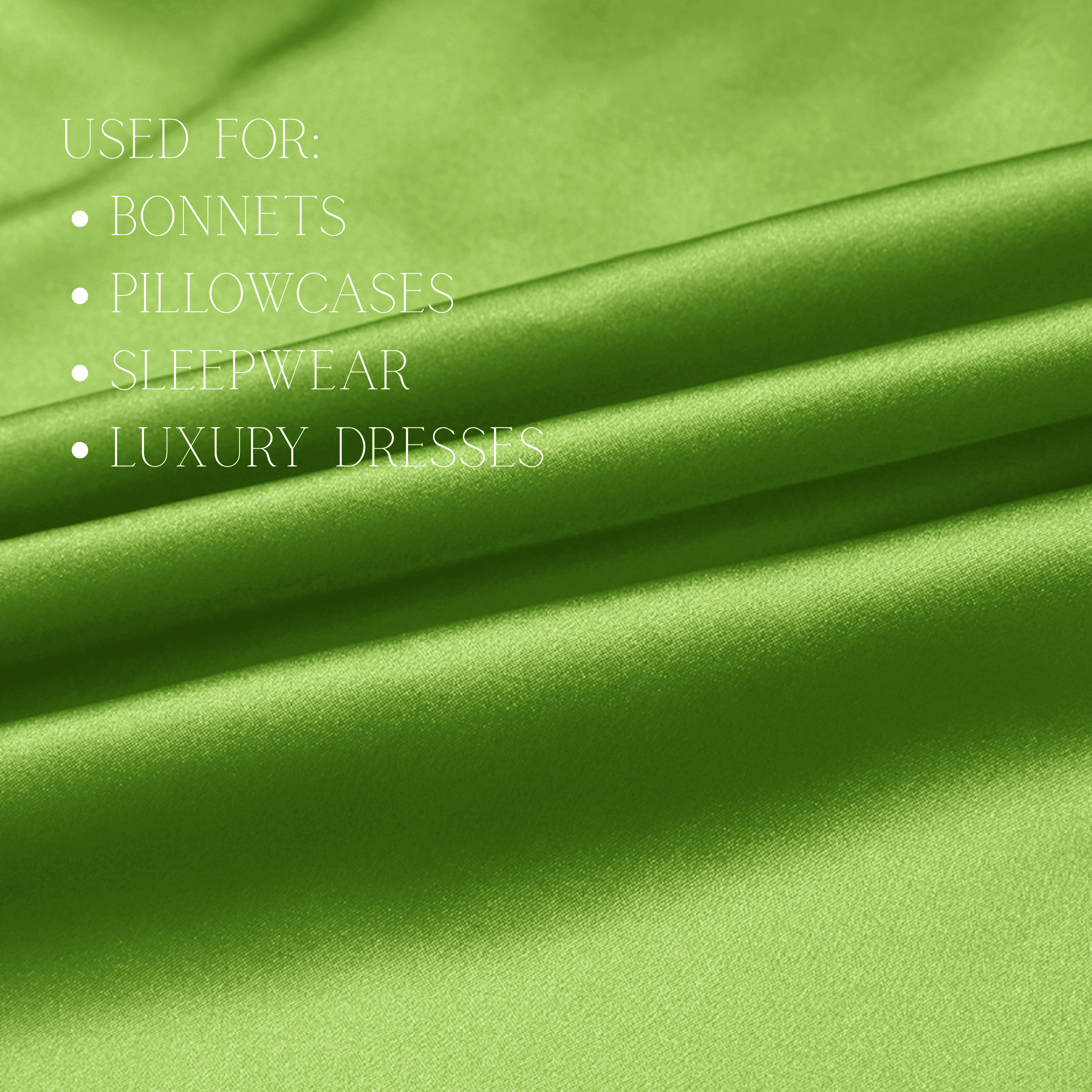 Lime 100% Pure Mulberry Silk Fabric 19mm Cut - to - Size Silk Fabric - NOCHKA
