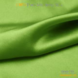 Lime 100% Pure Mulberry Silk Fabric 19mm Cut - to - Size Silk Fabric - NOCHKA
