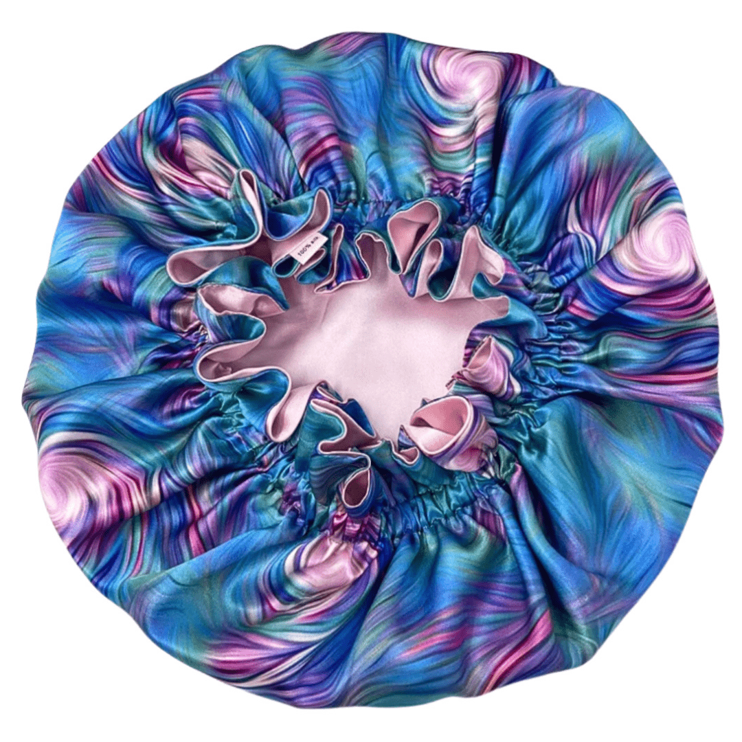 Lollipop Print Pure Mulberry Silk Bonnet – Reversible & Durable - NOCHKA
