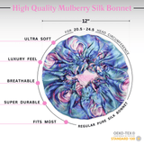 Lollipop Print Pure Mulberry Silk Bonnet – Reversible & Durable - NOCHKA
