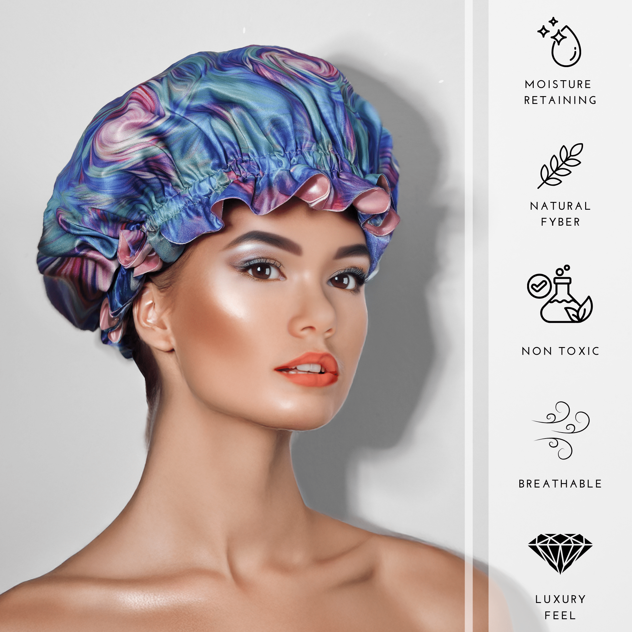 Lollipop Print Pure Mulberry Silk Bonnet – Reversible & Durable - NOCHKA
