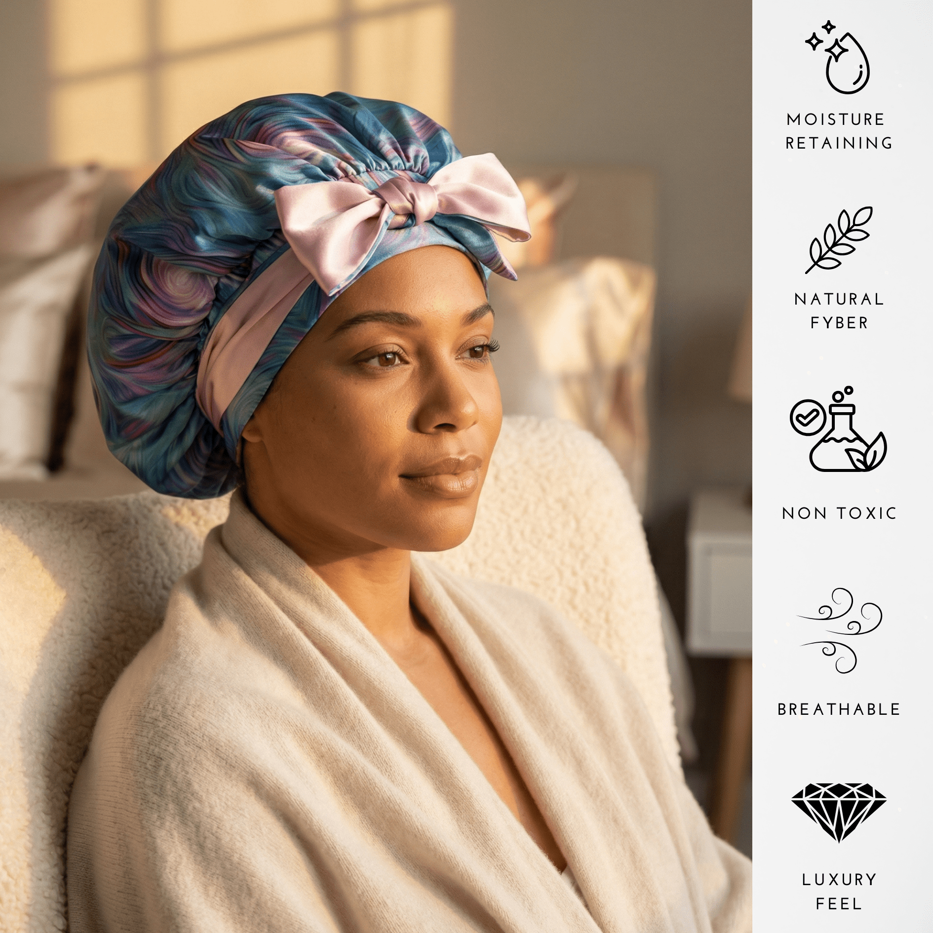 Lollipop Reversible Bonnet with Ties - NOCHKA
