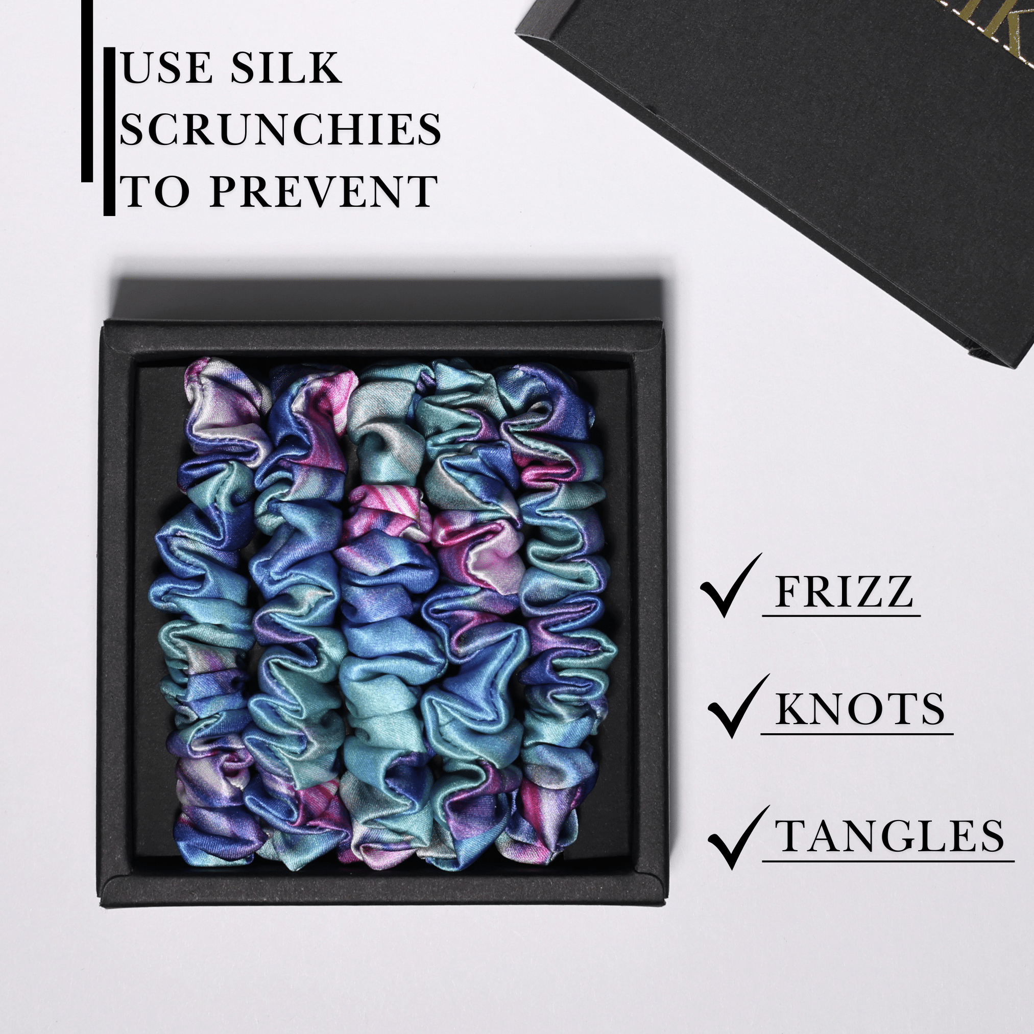 Lollipop Ultra - Skinny Silk Scrunchies (Set of 5) - NOCHKA
