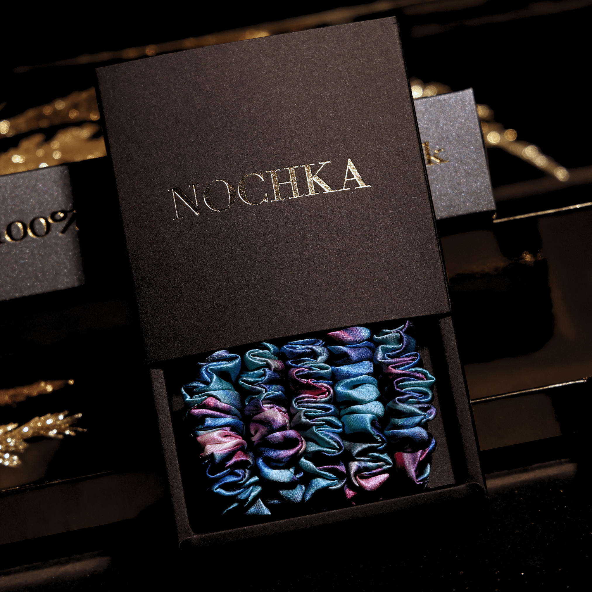 Lollipop Ultra - Skinny Silk Scrunchies (Set of 5) - NOCHKA
