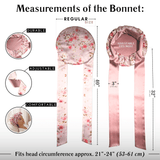 Lovely Floral Print Reversible Bonnet with Ties - NOCHKA
