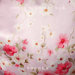 Lovely Floral Print Reversible Bonnet with Ties - NOCHKA
