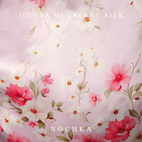 Lovely Floral Print Reversible Bonnet with Ties - NOCHKA
