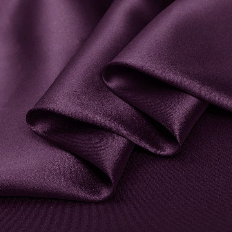 Magenta Color 100% Pure Mulberry Silk Fabric 19mm 44" Width Pre - Cut Silk Fabric - NOCHKA
