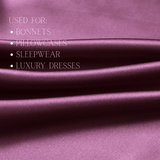 Magenta Color 100% Pure Mulberry Silk Fabric 19mm Cut - to - Size Silk Fabric - NOCHKA
