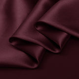 Mahogany Red Color 100% Pure Mulberry Silk Fabric 19mm 44" Width Pre - Cut Silk Fabric - NOCHKA
