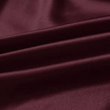 Mahogany Red Color 100% Pure Mulberry Silk Fabric 19mm 44" Width Pre - Cut Silk Fabric - NOCHKA
