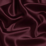 Mahogany Red Color 100% Pure Mulberry Silk Fabric 19mm 44" Width Pre - Cut Silk Fabric - NOCHKA
