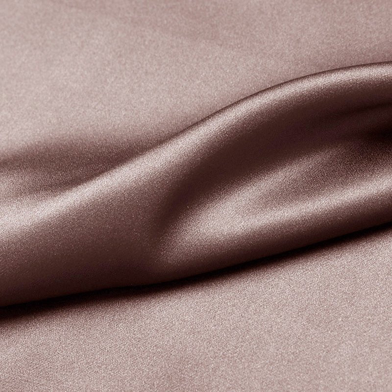Mahogany Rose 100% Pure Mulberry Silk Fabric 19mm 44" Width Pre - Cut Silk Fabric - NOCHKA
