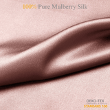Mahogany Rose 100% Pure Mulberry Silk Fabric 19mm Cut - to - Size Silk Fabric - NOCHKA
