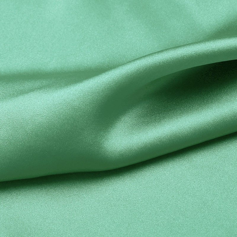 Malachite 100% Pure Mulberry Silk Fabric 19mm 44" Width Pre - Cut Silk Fabric - NOCHKA
