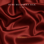 Merlot Red 100% Pure Mulberry Silk Fabric 19mm Cut - to - Size Silk Fabric - NOCHKA
