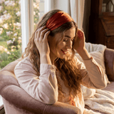 Merlot Red Pure Silk Headband - NOCHKA
