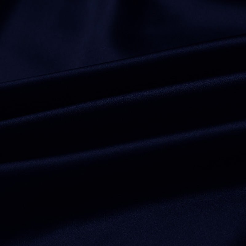 Midnight Blue 100% Pure Mulberry Silk Fabric 19mm 44" Width Pre - Cut Silk Fabric - NOCHKA
