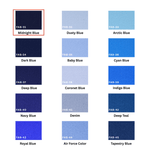 Midnight Blue 100% Pure Mulberry Silk Fabric 19mm Cut - to - Size Silk Fabric - NOCHKA
