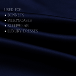 Midnight Blue 100% Pure Mulberry Silk Fabric 19mm Cut - to - Size Silk Fabric - NOCHKA
