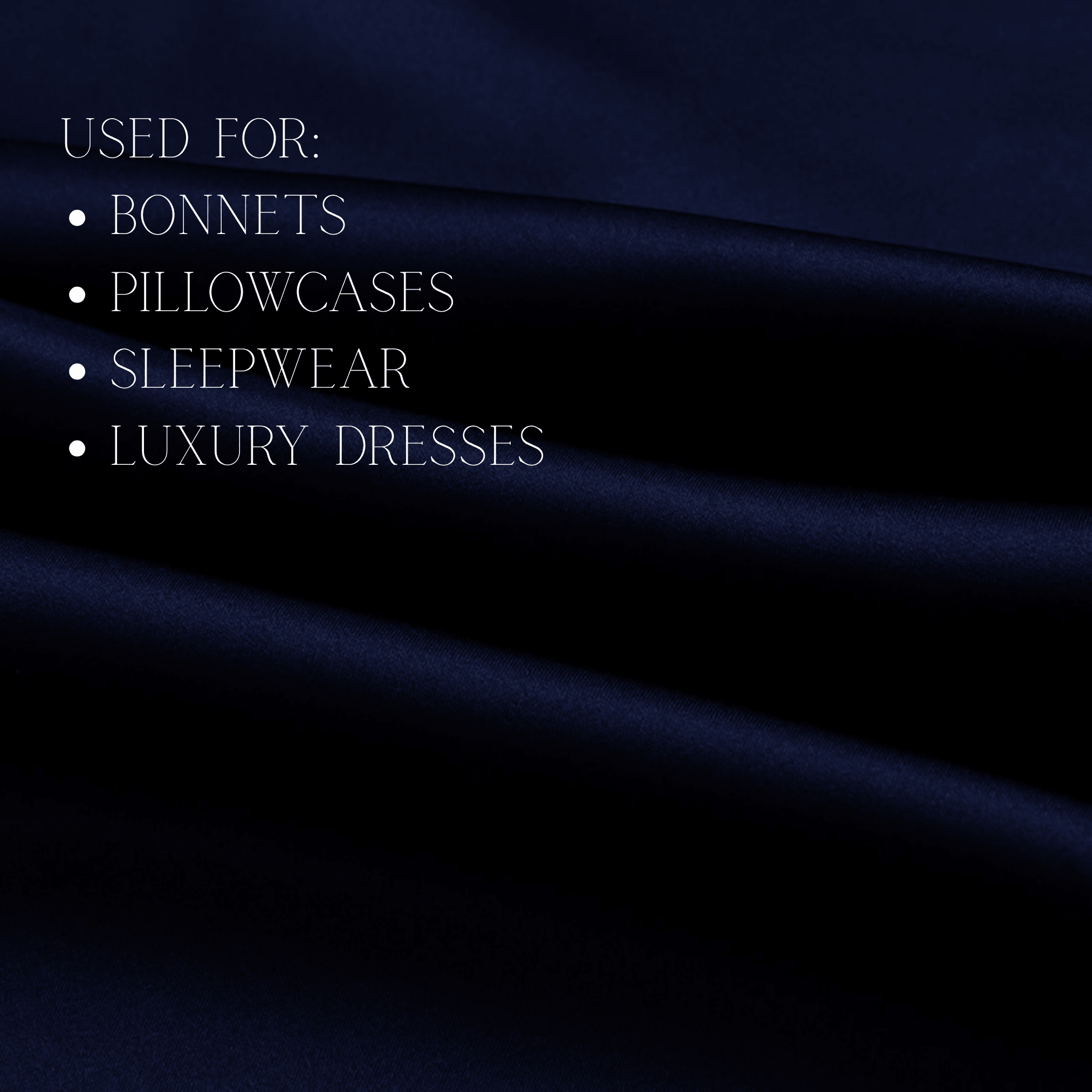 Midnight Blue 100% Pure Mulberry Silk Fabric 19mm Cut - to - Size Silk Fabric - NOCHKA
