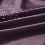 Midnight Lavender 100% Pure Mulberry Silk Fabric 19mm Cut - to - Size Silk Fabric - NOCHKA
