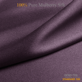 Midnight Lavender 100% Pure Mulberry Silk Fabric 19mm Cut - to - Size Silk Fabric - NOCHKA
