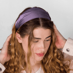 Midnight Lavender Pure Silk Headband - NOCHKA
