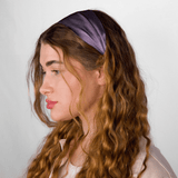 Midnight Lavender Pure Silk Headband - NOCHKA
