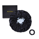Midnight Print Pure Mulberry Silk Bonnet – Reversible & Durable - NOCHKA
