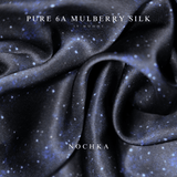 Midnight Pure Mulberry Silk Bonnet – Reversible, Adjustable Fit with Silk Ties - NOCHKA
