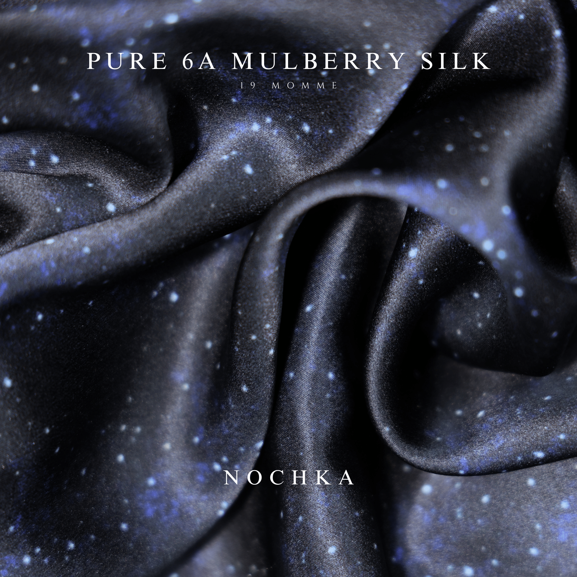 Midnight Pure Mulberry Silk Bonnet – Reversible, Adjustable Fit with Silk Ties - NOCHKA
