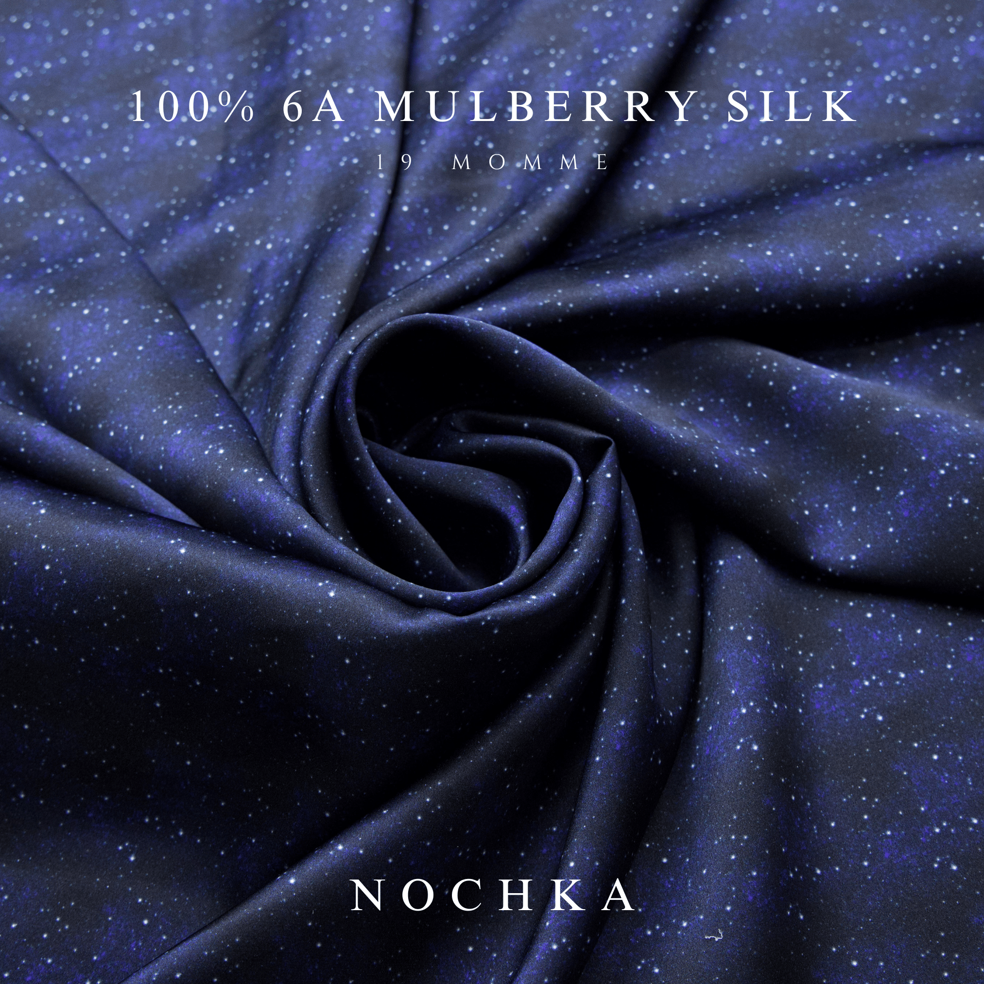 Midnight Pure Silk Headband - NOCHKA

