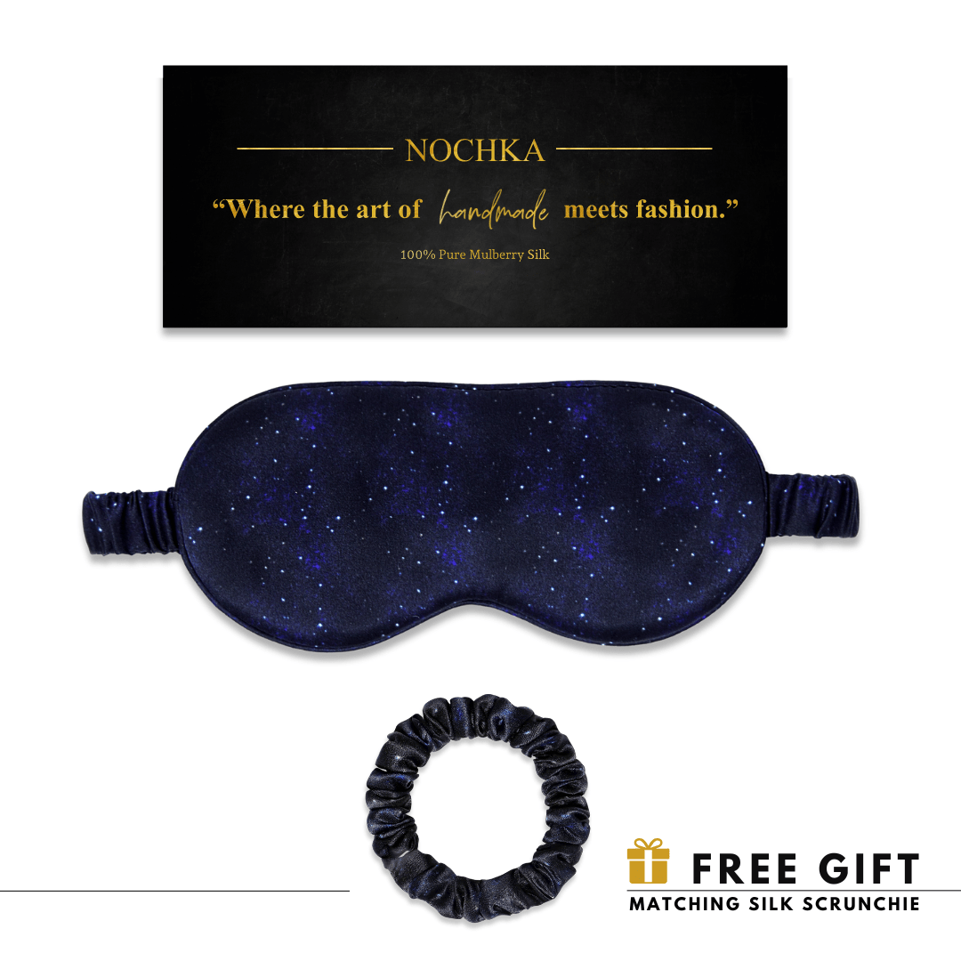 Midnight Pure Silk Sleep Mask - NOCHKA
