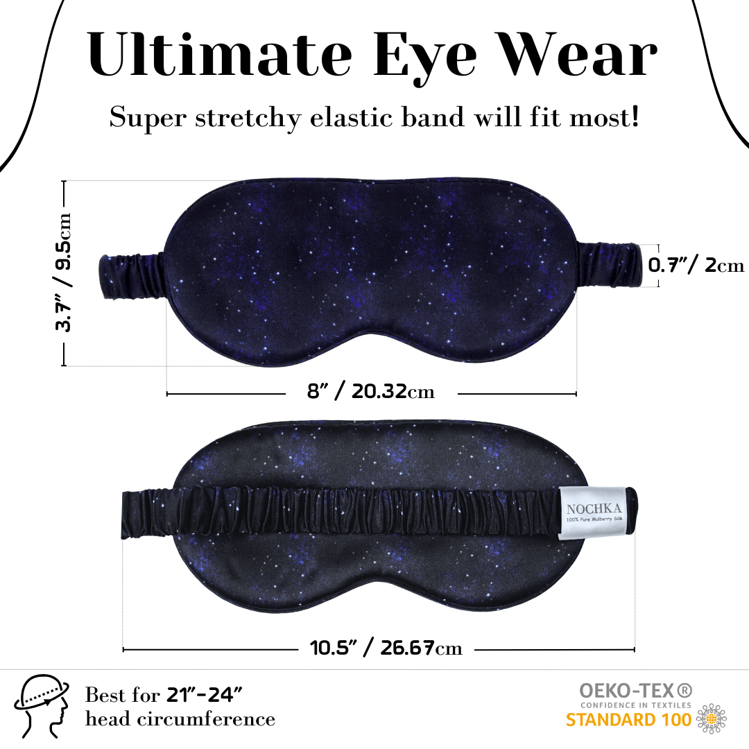 Midnight Pure Silk Sleep Mask - NOCHKA
