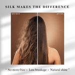 Mulberry Silk Bonnet with Thin Ties – 100% Silk Adjustable 19 Momme Hair Bonnet | Black and Black - NOCHKA
