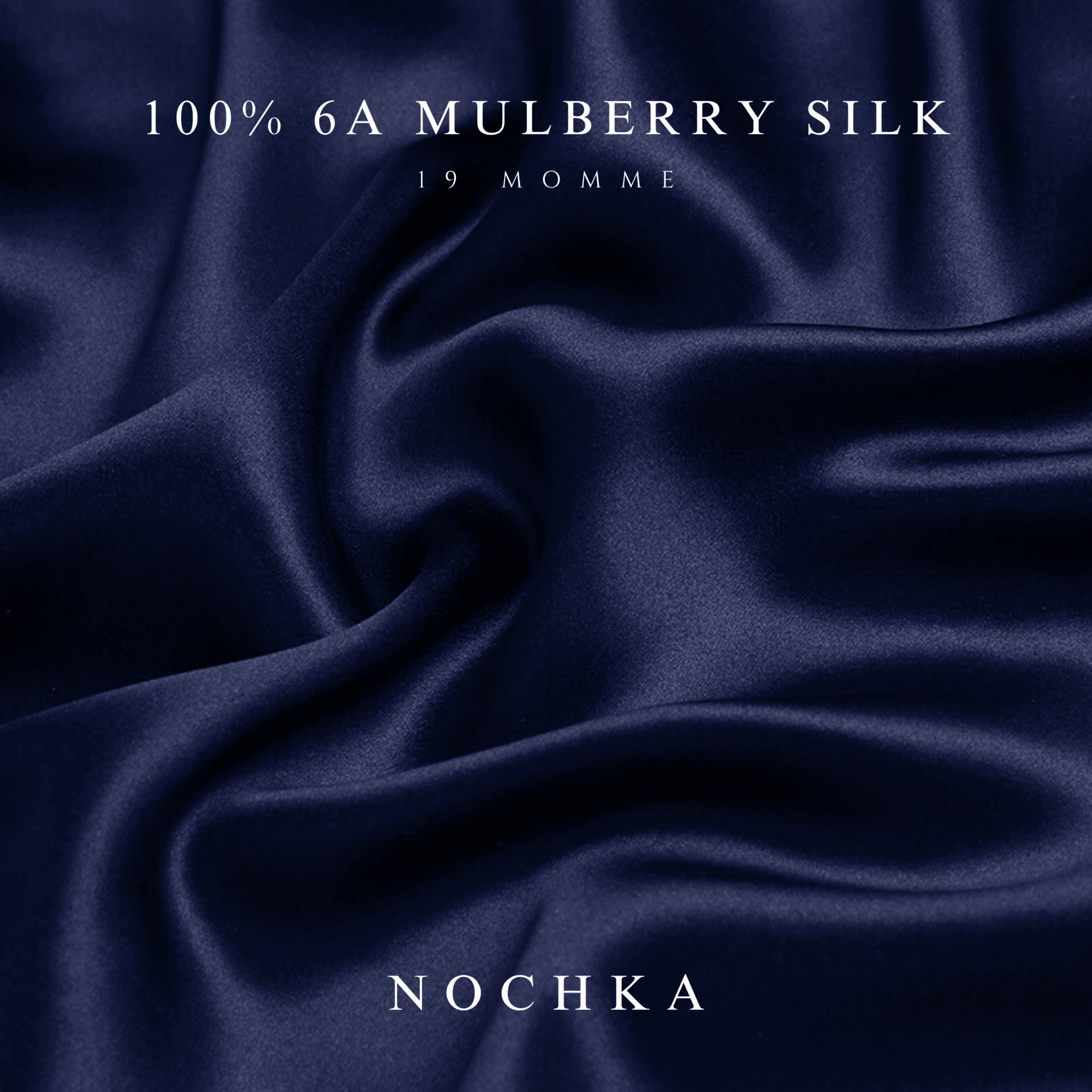 Mulberry Silk Bonnet with Thin Ties – 100% Silk Adjustable 19 Momme Hair Bonnet | Coronet Blue and Deep Blue - NOCHKA
