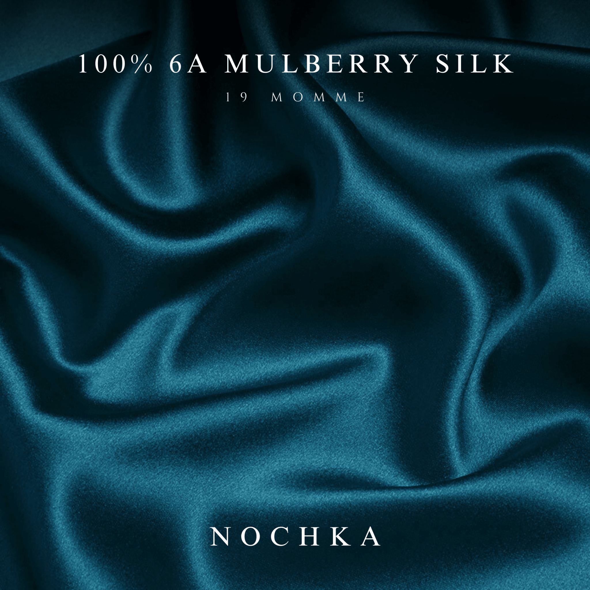 Mulberry Silk Bonnet with Thin Ties – 100% Silk Adjustable 19 Momme Hair Bonnet | Deep Teal and Black - NOCHKA
