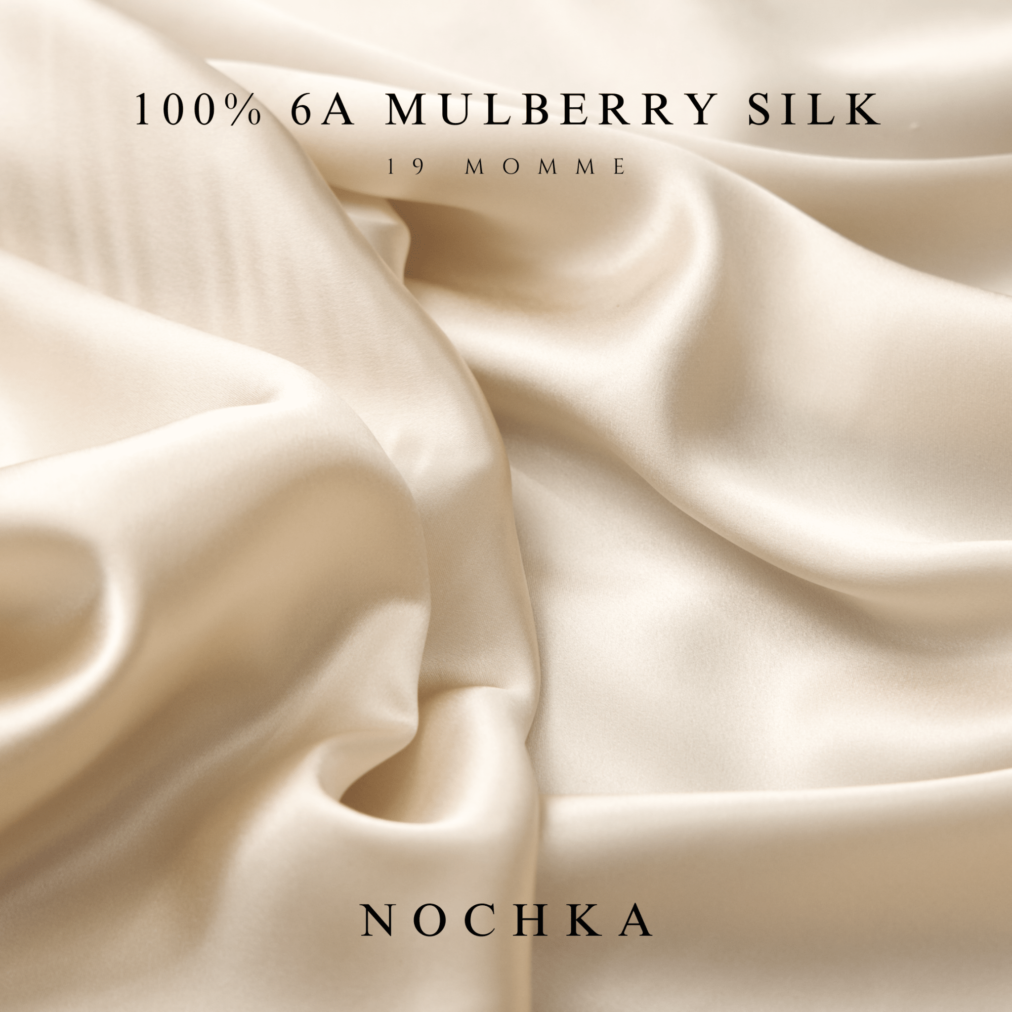 Mulberry Silk Bonnet with Thin Ties – 100% Silk Adjustable 19 Momme Hair Bonnet | Light Caramel and Black - NOCHKA
