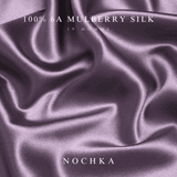 Mulberry Silk Bonnet with Thin Ties – 100% Silk Adjustable 19 Momme Hair Bonnet | Midnight Lavender and Black - NOCHKA
