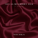 Mulberry Silk Bonnet with Thin Ties – 100% Silk Adjustable 19 Momme Hair Bonnet | Old Rose and Cabernet - NOCHKA
