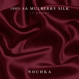 Mulberry Silk Bonnet with Thin Ties – 100% Silk Adjustable 19 Momme Hair Bonnet | Old Rose and Cabernet - NOCHKA
