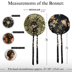 Mulberry Silk Bonnet with Thin Ties – 100% Silk Adjustable 19 Momme Hair Bonnet | Wild Rose and Olive - NOCHKA
