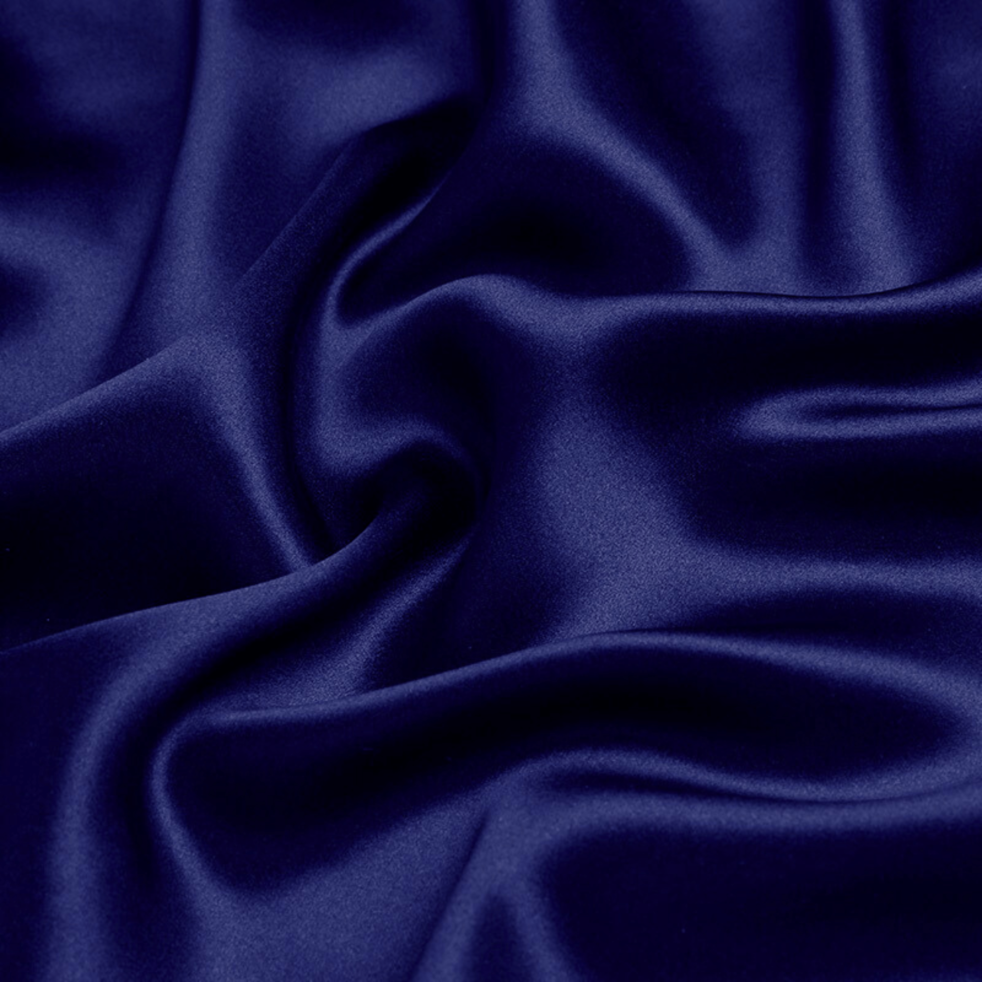 Navy Blue 100% Pure Mulberry Silk Fabric 19mm Cut - to - Size Silk Fabric - NOCHKA
