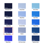 Navy Blue 100% Pure Mulberry Silk Fabric 19mm Cut - to - Size Silk Fabric - NOCHKA
