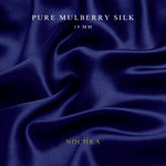 Navy Blue 100% Pure Mulberry Silk Fabric 19mm Cut - to - Size Silk Fabric - NOCHKA
