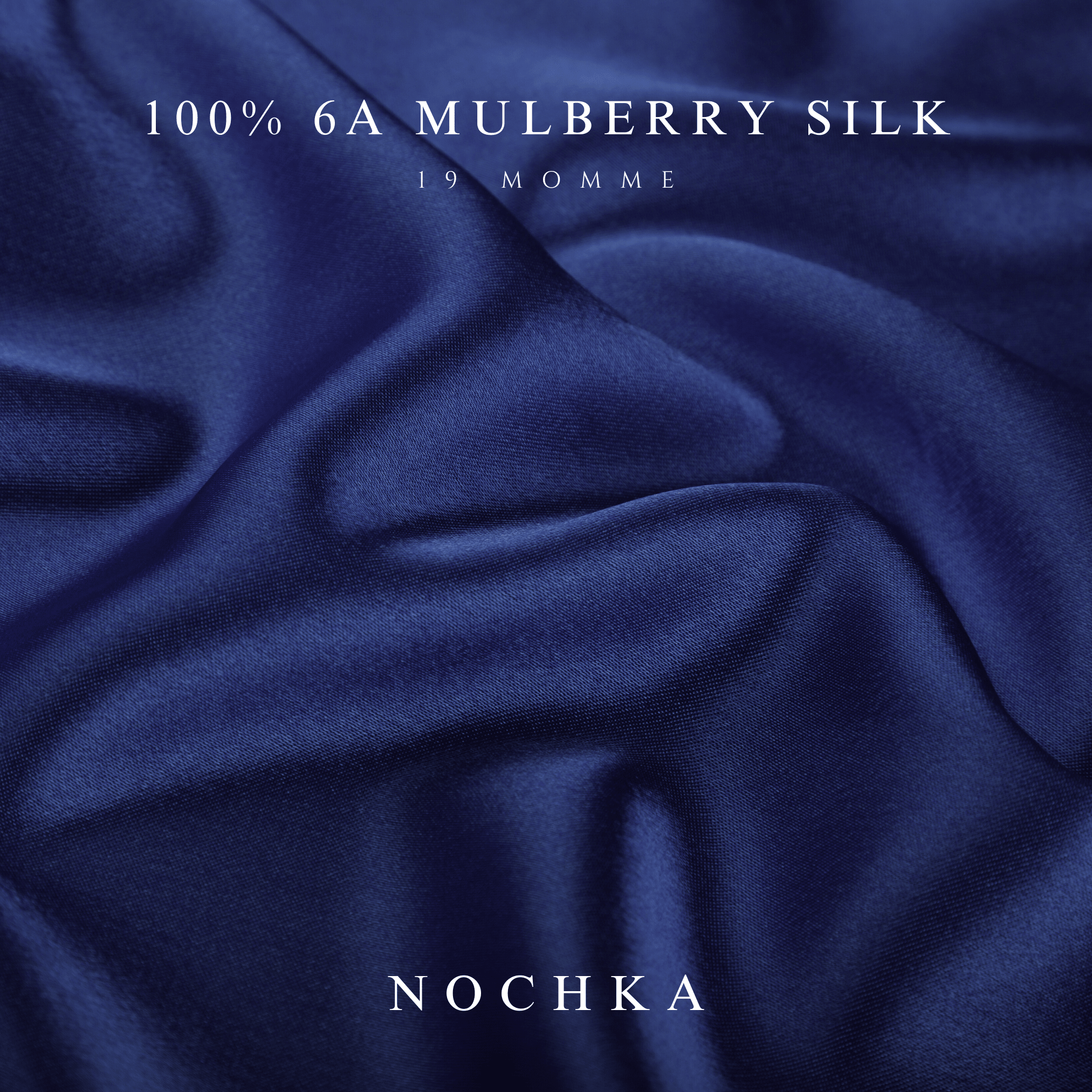 Navy Blue Pure Silk Headband - NOCHKA
