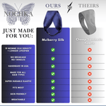Navy Blue Pure Silk Headband - NOCHKA
